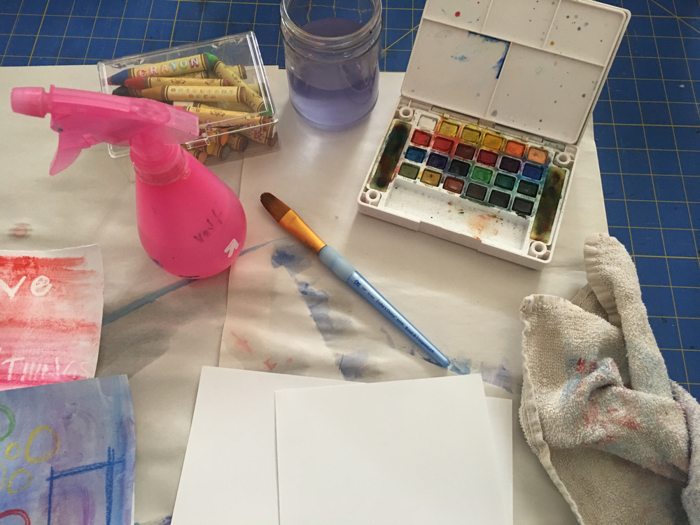 Wax Resist and Secret Messages